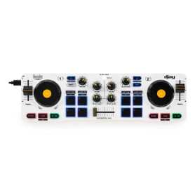Hercules 4780921 controller per DJ 2 canali Nero, Bianco, Giallo