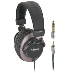 Roland RH-300 cuffia e auricolare Cuffie Cablato A Padiglione MUSICA Nero, Marrone (401630)
