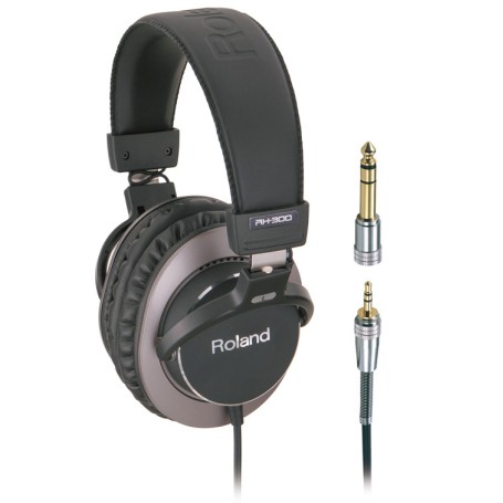 Roland RH-300 cuffia e auricolare Cuffie Cablato A Padiglione MUSICA Nero, Marrone (401630)
