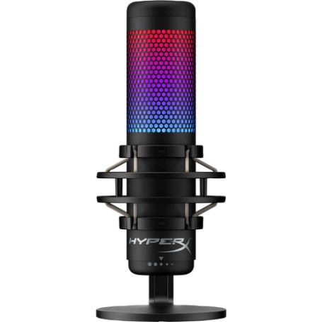 HyperX QuadCast – Microfono USB (nero-grigio) – Illuminazione RGB (4P5P7AA)