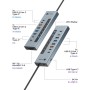 ICY BOX IB-HUB1742CR-C2PD USB 3.2 Gen 2 (3.1 Gen 2) Type-A + Type-C 10000 Mbit/s Nero (61159)
