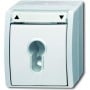 Busch-Jaeger 2712 SLW-54. Produktfarbe: Weiß, Zertifizierung: IP 44. Breite: 74 mm, Tiefe: 55 mm, Höhe: 83 mm (2CKA001101A0924