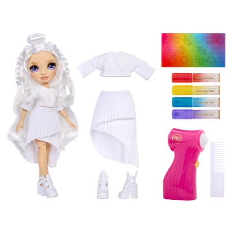 Rainbow High Air Brush & Create Fashion Dolls - Purple Eyes (543350-EUC)