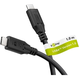 Goobay 74191 cavo USB USB4 Gen 2x2 1 m USB C Nero