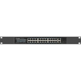 Lanberg RSFE-24P-2C-360 switch di rete Non gestito Gigabit Ethernet (10/100/1000) Supporto Power over Ethernet (PoE) 1U Nero