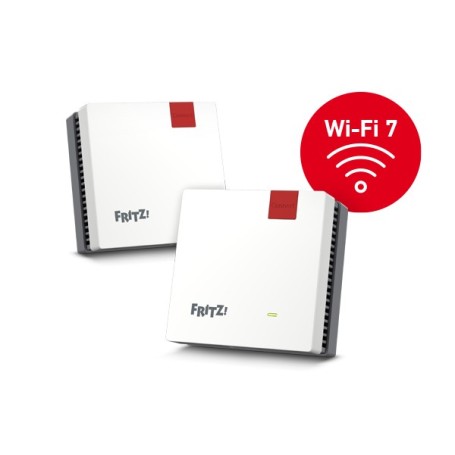 FRITZ!Mesh Set 1700 2er-Set - Für bestes WLAN überall - ideal für Haushalte mit 3-5 Räumen (20003134)