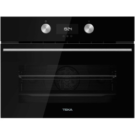 Teka HLC 8440 C BK , forno compatto da incasso con microonde, nero, 111160012