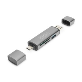 Digitus DA-70886 lettore di schede USB 3.2 Gen 1 (3.1 Gen 1) Type-A/Type-C Alluminio (DA-70886)