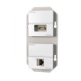 Kindermann 7456 000 543 presa energia RJ-45 + HDMI Bianco (7456000543)