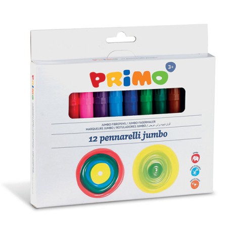 Primo 603JUMBO12 marcatore Multicolore 12 pz (603JUMBO12)