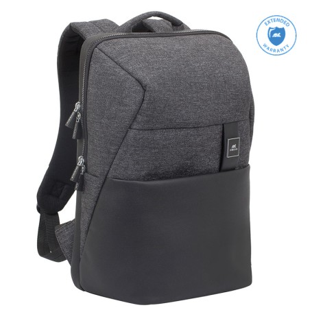 Rivacase 8861 borsa per notebook 39,6 cm (15.6") Zaino Nero (8861BKMELANGE)