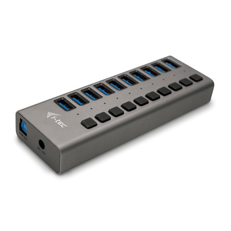 i-tec U3CHARGEHUB10 Caricabatterie per dispositivi mobili Grigio Interno (U3CHARGEHUB10)