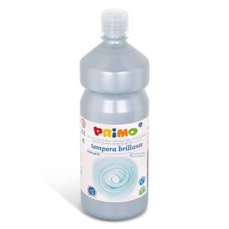 Primo 204BR1000910 colore a tempera 1000 ml Bottiglia Argento (204BR1000910)