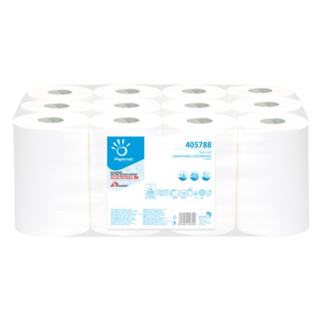 Papernet 405788 asciugamano di carta 189 fogli 689,9 m Cellulosa Bianco (405788)
