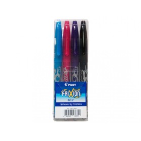 Pilot FriXion Ball Nero, Blu, Rosso, Viola Penna a sfera Medio 4 pz (006802A)