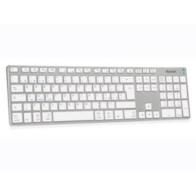 Hamlet XKKITA-MCBT tastiera Bluetooth Italiano Argento, Bianco (XKKITA-MCBT)