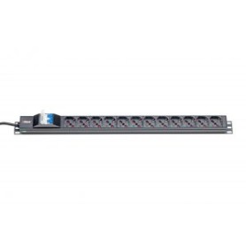 ITRack 309147 unità di distribuzione dell'energia (PDU) 12 presa(e) AC 0U Nero (309147)