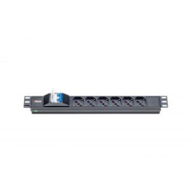 ITRack 309140 unità di distribuzione dell'energia (PDU) 6 presa(e) AC 1U Nero (309140)