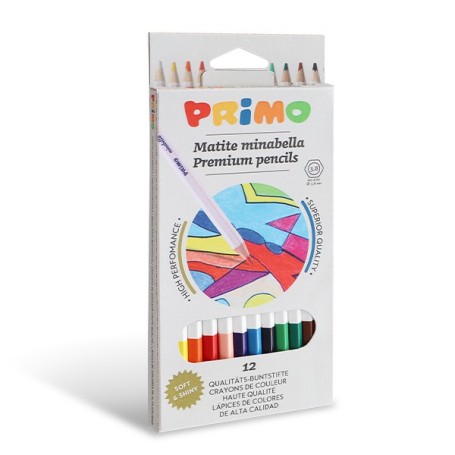 Primo 522MINAB12 pastello colorato Multicolore 12 pz (522MINAB12)