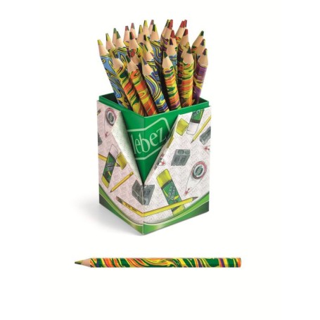 Lebez Colori A Matita Multicolor Jumbo - Display Da 32 Pezzi (20103)