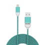 Celly PT-LCS001-5L cavo per cellulare Ciano 1,5 m USB A Lightning (PT-LCS001-5L)