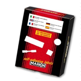 Markin X10005BL etichetta autoadesiva Rosso 630 pz (X10005RO)