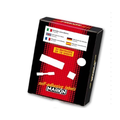 Markin X10005BL etichetta autoadesiva Rosso 630 pz (X10005RO)