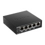 D-Link DGS-1005P switch di rete Non gestito L2 Gigabit Ethernet (10/100/1000) Supporto Power over Ethernet (PoE) Ner (DGS-1005P)