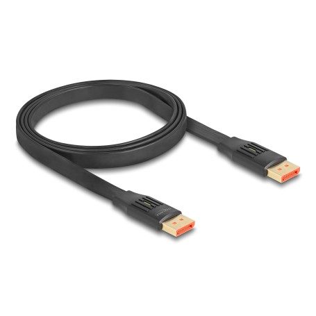 DisplayPort Flachbandkabel 8K 60Hz (schwarz, 1 Meter) (81005)