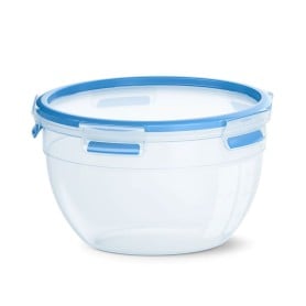 EMSA CLIP & CLOSE N10114 Rotondo Contenitore 2,6 L Blu, Trasparente 1 pz (N1011400)