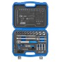Steckschlssel-Satz 19 BMC 20, 1/4" + 1/2" (schwarz/blau, 69-teilig, mit 2 Umschalt-Knarren)