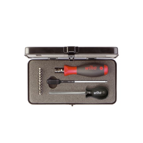 Drehmoment-Schraubendreher Set TorqueVario-S (schwarz/rot, 14-teilig, 0,8 - 5Nm) (26893)