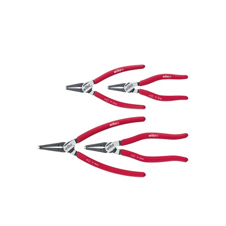Sicherungsringzangen-Set Classic, mit MagicTips (rot, 4-teilig) (34708)