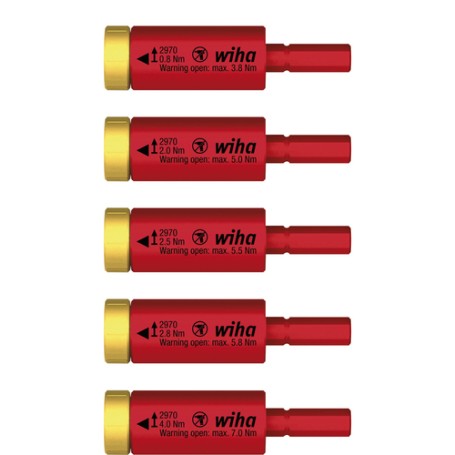 Drehmoment-Set easyTorque Adapter electric (rot/gelb, 5-teilig) (41479)