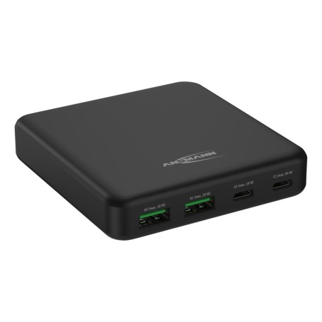 USB-Ladegert Desktop Charger DC465PD (schwarz, 65 Watt, PD, Quick Charge 3.0) (1001-0141)