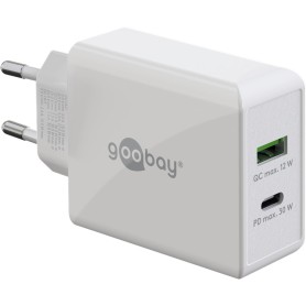 USB-C PD Dual-Schnellladegert 30 Watt (wei, 1x USB-A, 1x USB-C PD) (61674)