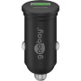Dual-USB Auto-Schnellladegert 45 Watt (schwarz, 1x USB-C, 1x USB-A, Power Delivery, 12 / 24 Volt) (61739)