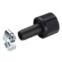 Saugschlauch-Anschlussstck 33,3mm (G 1") (schwarz, fr 19mm (3/4") Schluche) (01723-20)