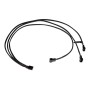 Y-Kabelsplitter 4-Pin auf 3x 4-Pin PWM, 60cm (schwarz) (18681)