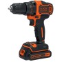 Akku-Bohrschrauber BDCDD186K, 18Volt (schwarz/orange, Li-Ionen Akku 1,5 Ah, im Koffer) (BDCDD186K-QW)