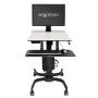 Ergotron WorkFit-C, Single HD Sit-Stand Workstation Nero, Grigio Carrello multimediale (24-216-085)