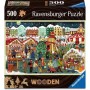 Wooden Puzzle - Weihnachtsmarkt (500 Teile) (12001539)