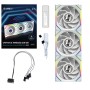 Lian Li UNI FAN SL Wireless LCD 120 Reverse Blade Case per computer Ventilatore 12 cm Bianco 3 pz (12RSLLCD1W3W)