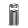 Kerkmann 6291 portacenere e accessori Rotondo Acciaio inox