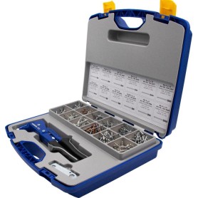 GESIPA Blindnietset m.Zange NTX 2,4-5mm 942tlg. Gr.340x205x40mm GESIPA i.Blechkoffer (7540027)