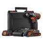 Black & Decker ASD18KB-QW trapano Nero, Arancione