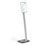 Durable INFO SIGN Stand informativo A4 Acrilico, Alluminio Argento (481223)