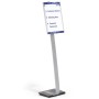 Durable 481323 stand informativo e supporto per brochure A3 Acrilico Argento