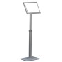 Franken BS0906 stand informativo e supporto per brochure A3 Alluminio Grigio