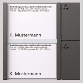 S. Siedle & Soehne Bus-Tasten-Modul dgr/gli BTM 650-02 DG (200038789-00)
